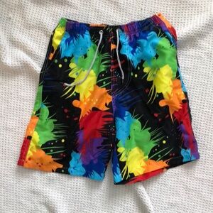 Kid’s XL Never Worn Tye Dye Rainbow Swim Shorts